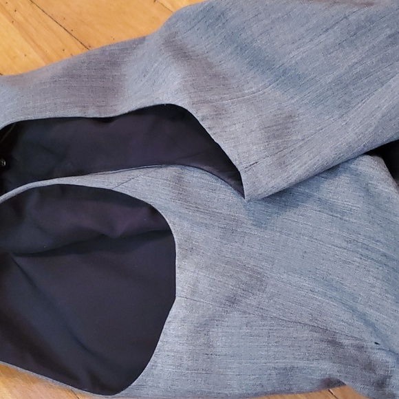 J. Crew Factory Suit grey wool blend sleeveless dress. Size 4. - Picture 10 of 12